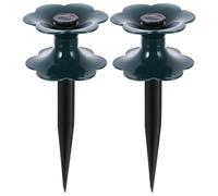 Toyvian 2pcs Garden Hose Guide Stakes for Flower Beds and Lawns Plastic Hose Holder with Reusable Heavy Duty Design and Protect Water Pipes