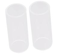 Toyvian 2pcs Glass Guitar Slides Bottleneck 5.1cm Organic Glass Guitar Slide Accessories