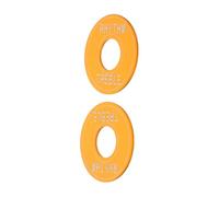 Toyvian 2pcs Gold Metal Toggle Plate Cover Washer for Electric Guitar Rhythm Treble Ring Durable Switching Accessories for Studio and Live Performances