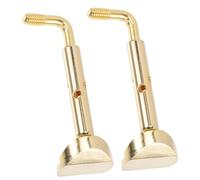 Toyvian 2pcs Golden Brass Violin Chin Rest Screws with Strong Support and Anti-fall Function, Sturdy Violin Accessory for Secure and Comfortable Instrument Setup