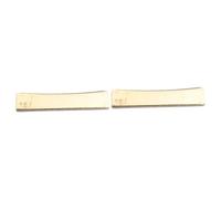Toyvian 2pcs Golden Guitar Radius Press Insert for Accurate Fret Pressing Electric and Acoustic Guitars Luthier Tool for Guitarists