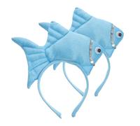Toyvian 2pcs Goldfish Headband for Life Sea Animal Costume Accessory Vibrant Water Theme Headwear for Halloween Birthday Parties Cosplay