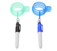 Toyvian 2pcs Golf Ball Line Drawing Tool with Lightweight Abs Material and Golf Marking Pen Simple Line Drawing for Accurate Putting Alignment Suitable for Pros and Beginners