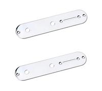 Toyvian 2pcs Guitar Control Plate Metal Cover Wiring Cavity Cover for Single-cut Electric Guitar Bridge Control Plate Electric Complete Wiring