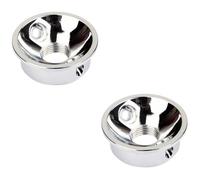 Toyvian 2pcs Guitar Electrosocket Plate Jack for Guitar Mono Panel Mount Threaded Fit