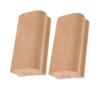 Toyvian 2pcs Guitar Fret Leveling File with Wood Handle for Precise Rounding Shaping Deburring Fingerboard Repair Tool Ergonomic Luthier Instrument for Smooth Playing Experience