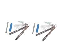 Toyvian 2pcs Guitar Fret Repair Tools Luthier Tool Set Bridge Pin Puller Nut Filing Guitar Maintenance Kit