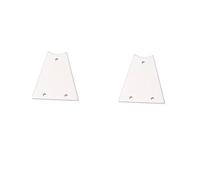 Toyvian 2pcs Guitar Metal Core Cover Standard Truss Rod Accessory White Design for Guitar Users Lightweight and Portable