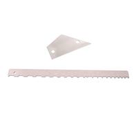 Toyvian 2pcs Guitar Neck Notched Straight Ruler Fret Rocker Fret Leveling Tool