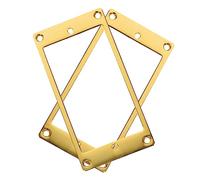 Toyvian 2pcs Guitar Pickups Frames Replacement Brass Covers for Electric Guitar Pickups Frame Protection