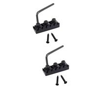 Toyvian 2pcs Guitar String Action Gauge Locking Nut Zinc Alloy Lock Nuts Tuning Stability Tone Improvement Replacement Parts