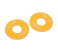 Toyvian 2pcs Guitar Switch Spacers Metal Rhythm Treble Rings Plate Washer Toggle Switch Washer Plate for Performances Gold
