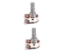 Toyvian 2pcs Guitar Volume Pot Solder Lugs Linear Taper Potentiometer Multi Turn Pot Coarse Knurling for Knobs
