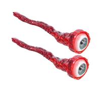 Toyvian 2pcs Halloween Ripped Fake Eyeballs Bloody Horror Props Scary Decorations for Party and Costume Use Eye Design