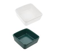 Toyvian 2pcs Hamster Food Bowl Ceramic Feeding Bowl Mini Pet Dish Bite-resistant Spill Easy to Clean for Small Pets