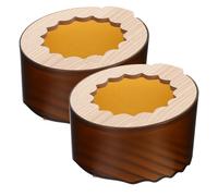 Toyvian 2Pcs Hamster Sand Bath Box Container for Dwarf Hamsters and Small Animals - Red Tea Color Small Animal Potty and Dust Bath Tub for Chinchillas Gerbils Mice