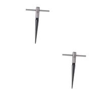 Toyvian 2pcs Handle Tapered Chamfer Reaming Tool for Guitar Woodworking Fluted Luthier Cutting Instrument for Precision Board Sizing and Chamfering