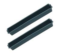 Toyvian 2pcs Hanging Chicken Food Container with 3-compartment Thickened Plastic Trough, Anti-spill Feeding Tray for Poultry, Ducks, Pigeons - Cage Feeder for Livestock and Bird Feeding