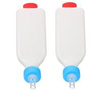 Toyvian 2pcs Hanging Lamb Milk Feeder Bottle with Bionic Nipples for Livestock Nursing Reusable Large Capacity Animal Feeding Bottle for Farm Lambs and Goats Easy Clean Farm Feeding