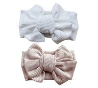 Toyvian 2Pcs Headbands with Large Bow Comfortable Hair Accessories for Newborns for Christmas Parties Daily Use Stylish Hairband