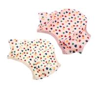 Toyvian 2pcs Heart Pattern Puppy Sweaters for Small Dogs, Soft Polyester Fleece Pullover with Enhanced Cold Protection and Easy On-off Design, for Autumn and Winter Outdoor Adventures