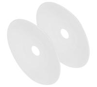 Toyvian 2pcs Heating Lamp Shade for Reptile Habitats and Poultry Enclosure, Metal Iron Round Heat Light Shield with Anti-Scald and Dust Blocking Features, Safe Thermal Lamp Cover