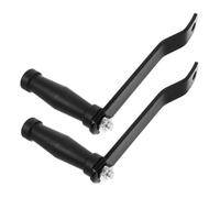 Toyvian 2pcs Heavy Duty Manual Hand Winch Handle Crank for Car Trailers Ergonomic Grip for Comfortable Operation Weather Resistant Trailer Cranks Black Replacement Accessories for Outdoor
