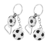 Toyvian 2pcs Heavy Duty Sports Ball Bottle Opener Keychain Football Basketball Shaped Beer Opener for Parties Bars Kitchens Portable and Multifunctional Beverage Tool