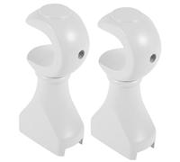 Toyvian 2pcs Heavy Duty Wooden Curtain Rod Brackets Decorative Wall Mount Holders for Drapes Easy Install Wear-Resistant with Smooth Edges Suitable for Various Home Decor Styles