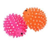 Toyvian 2Pcs Hedgehog Dog Interactive Latex Chew for Teething Puppies Durable Pet Playthings to Keep Dogs Mentally Stimulated and Healthy