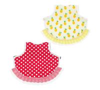 Toyvian 2pcs Hen Chicken Saddle: 2-Layer Polyester Cotton Chicken Apparel - Waterproof Poultry Apron - Farm-Raised Hen Clothing for Wing Protection