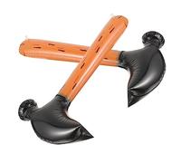 Toyvian 2pcs Inflatable Hammer for Fun for Birthday Parties Pool Cosplay Halloween Costume Accessories Easy to Hold Decorative Play Props
