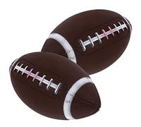 Toyvian 2Pcs Inflatable Rugby Balls for Durable Elastic Training Sports Balls for Indoor Outdoor Exercising Safe Material Childrens Rugby Exercising