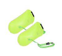 Toyvian 2pcs Inflatable Swimming Buoy Practical Life Saving Bag for Outdoor Use for Swimmers and Snorkelers Durable Design Light Green