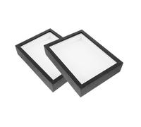 Toyvian 2pcs Insect Specimen Display Shadow Box Frame for DIY Handmade Butterfly and Insect Collection with Clear Top Pack Suitable for Home Decoration and Craft Storage