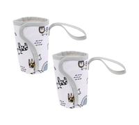 Toyvian 2pcs Insulated Bottle Tote with Oxford Cloth Material Portable and Universal Compatibility Thermal Milk Bottle Carrier for Travel and Excursions Travel Cooler Bag