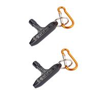 Toyvian 2pcs Jazz Drum Key Tool with Carabiner Gold Colour Essential Drum Tuning Key for Percussion Design for Desired Pitch for Drummers Practical Music Accessory