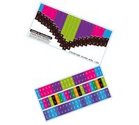 Toyvian 2pcs Kalimba Note Stickers for Keys Easy Use Scale Decals for Thumb Piano Learning and Chord Practice Visual Guide for Beginners and Music
