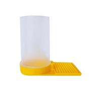 Toyvian 2pcs Large Capacity Plastic Bee Feeder for Beekeeping with Pet Material Multi-function Water and Food Feeder Suitable for Bee Hive Entrance