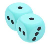 Toyvian 2Pcs Large Eva Dices Soft Dice for Games Fun Party Props for Learning Activities and Classroom Decor Lightweight Design for Easy Throwing and Rolling