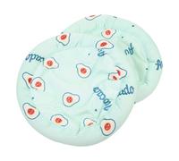 Toyvian 2pcs Large Green Avocado Pet Ice Silk Cooling Cushion Summer Breathable Floor Mat for Hamsters Rabbits Guinea Pigs Small Animals Bedding
