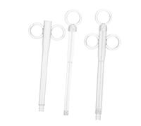 Toyvian 2pcs Large Transparent Bird Feeding Syringe Tubes for Parrot and Pigeon Hand Feeding Liquid Food and Milk Feeder for Young Birds Portable Cage Accessory for Outdoor Use