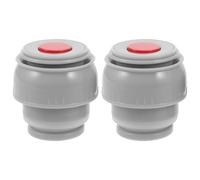 Toyvian 2Pcs Leakproof Insulated Flask Lid Stopper for 500-1200ml Bottles | Vacuum-insulated Cover, Push Switch Closure, Plastic Construction, Universal Fit for Thermal Bottle and Mug Commutes