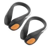 Toyvian 2pcs LED Clip Lights for Runners Night Running Shoe Lights Lightweight Pvc Reflective for Biking and Outdoor Activities with Increased Visibility