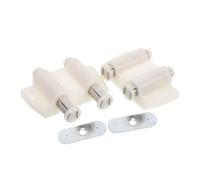 Toyvian 2pcs Magnetic Cabinet Door Latch Push to Open Automatic Rebounding Catch Replacement Hardware for Kitchen Cabinets Touch Button Closure