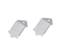 Toyvian 2pcs Mandolin Parts Cast Mandolin Tailpiece Triangle Plate Guitar Tailpiece Screws Cover for Instrument Decoration Chrome Material