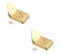 Toyvian 2pcs Mandolin Tailpiece Triangle Metal Screws for Guitar Mandolin Enhance Tone Volume and Sustain Changes