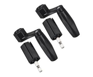 Toyvian 2pcs Manual Guitar String Winder Guitar String Winders Black Plastic Metal Enhancing Efficiency Precision Tuning for Daily Practice and Professional Performances