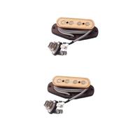 Toyvian 2pcs Maple Wood Four-string Guitar Pickup for Box Guitars Durable Magnet Construction Easy Replacement Brown Soundhole Accessory