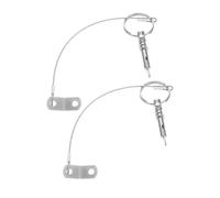 Toyvian 2pcs Marine Stop Pin Boat Pins Canopy Hardware Sailing Hardware 316 Stainless Steel Silver